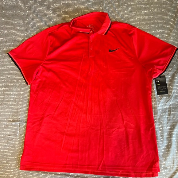 Nike Other - Red NIKE Dri-fit Polo 2XL